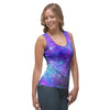 Blue And Pink Galaxy Space Women's Tank Top-grizzshop