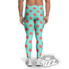 Blue And Pink Grapefruit Sliced Print Pattern Men's Leggings-grizzshop