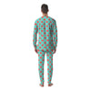 Blue And Pink Grapefruit Sliced Print Pattern Men's Pajamas-grizzshop