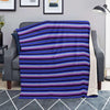 Blue And Purple Mexican Baja Blanket-grizzshop