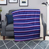 Blue And Purple Mexican Baja Blanket-grizzshop