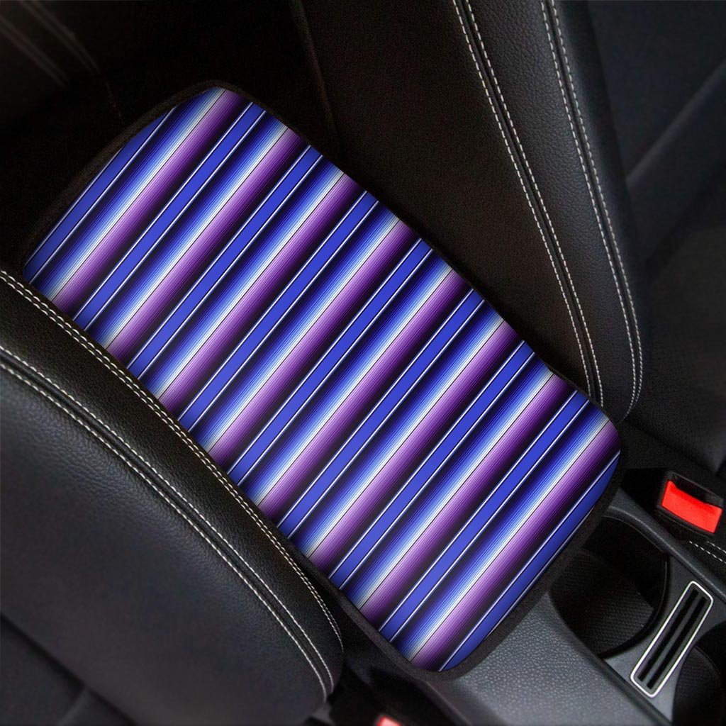 Blue And Purple Mexican Baja Car Console Cover-grizzshop