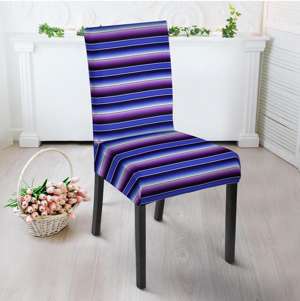 Blue And Purple Mexican Baja Chair Cover-grizzshop