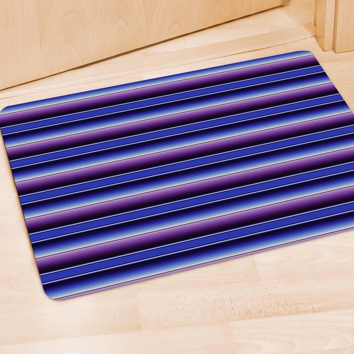 Blue And Purple Mexican Baja Door Mat-grizzshop