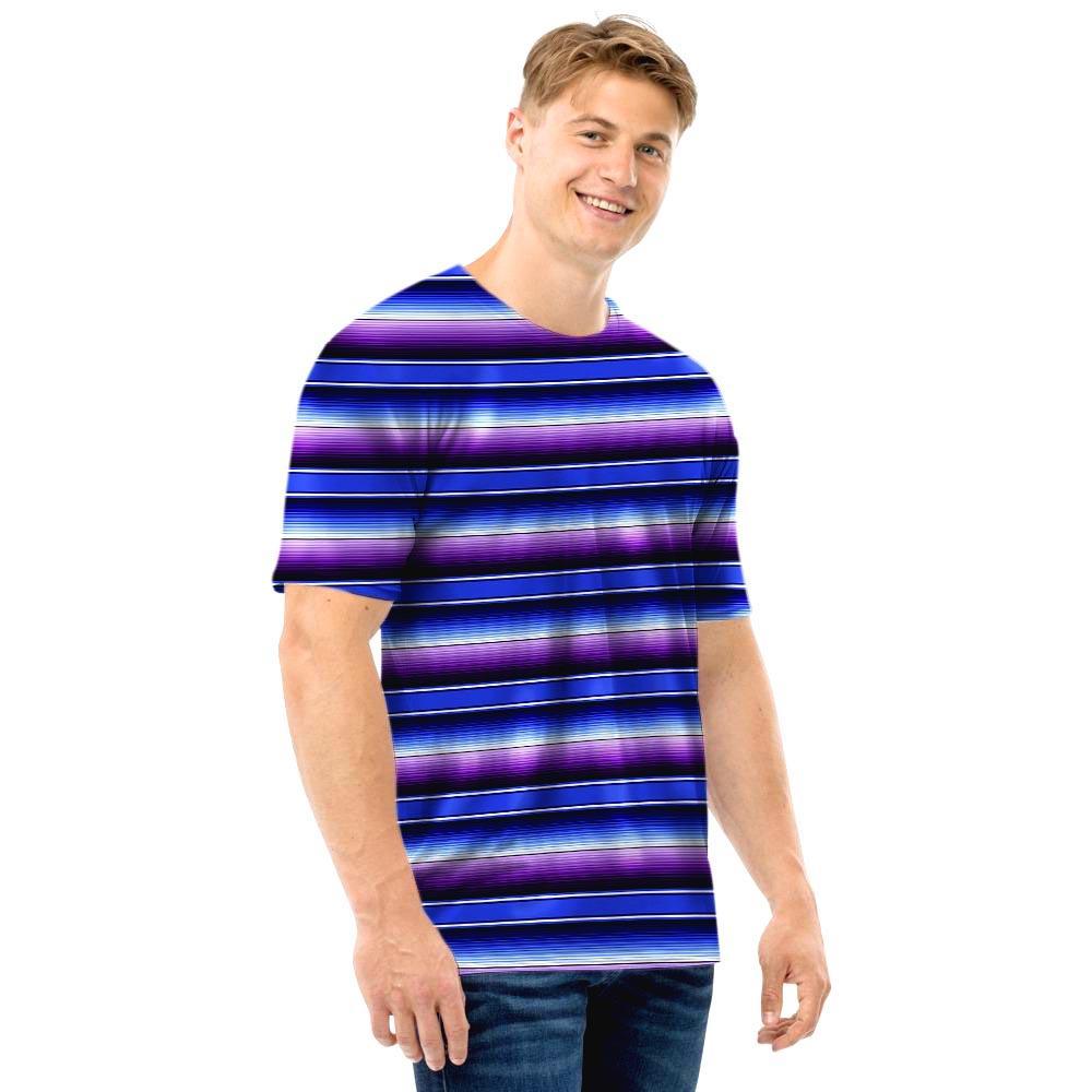 Blue And Purple Mexican Baja Men T Shirt-grizzshop