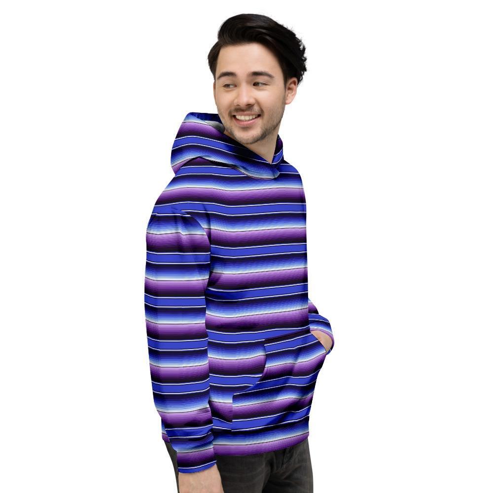 Blue And Purple Mexican Baja Men's Hoodie-grizzshop