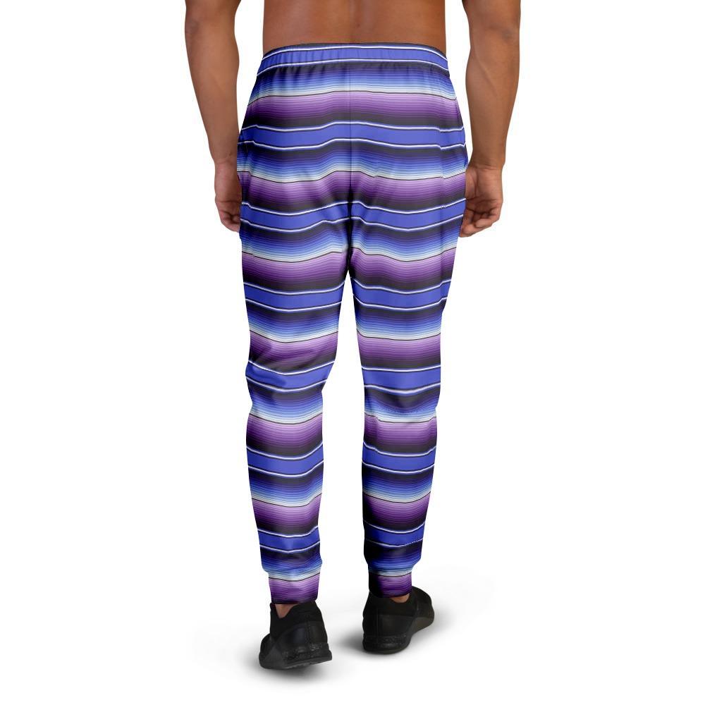 Blue And Purple Mexican Baja Men's Joggers-grizzshop