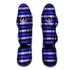 Blue And Purple Mexican Baja Muay Thai Shin Guard-grizzshop