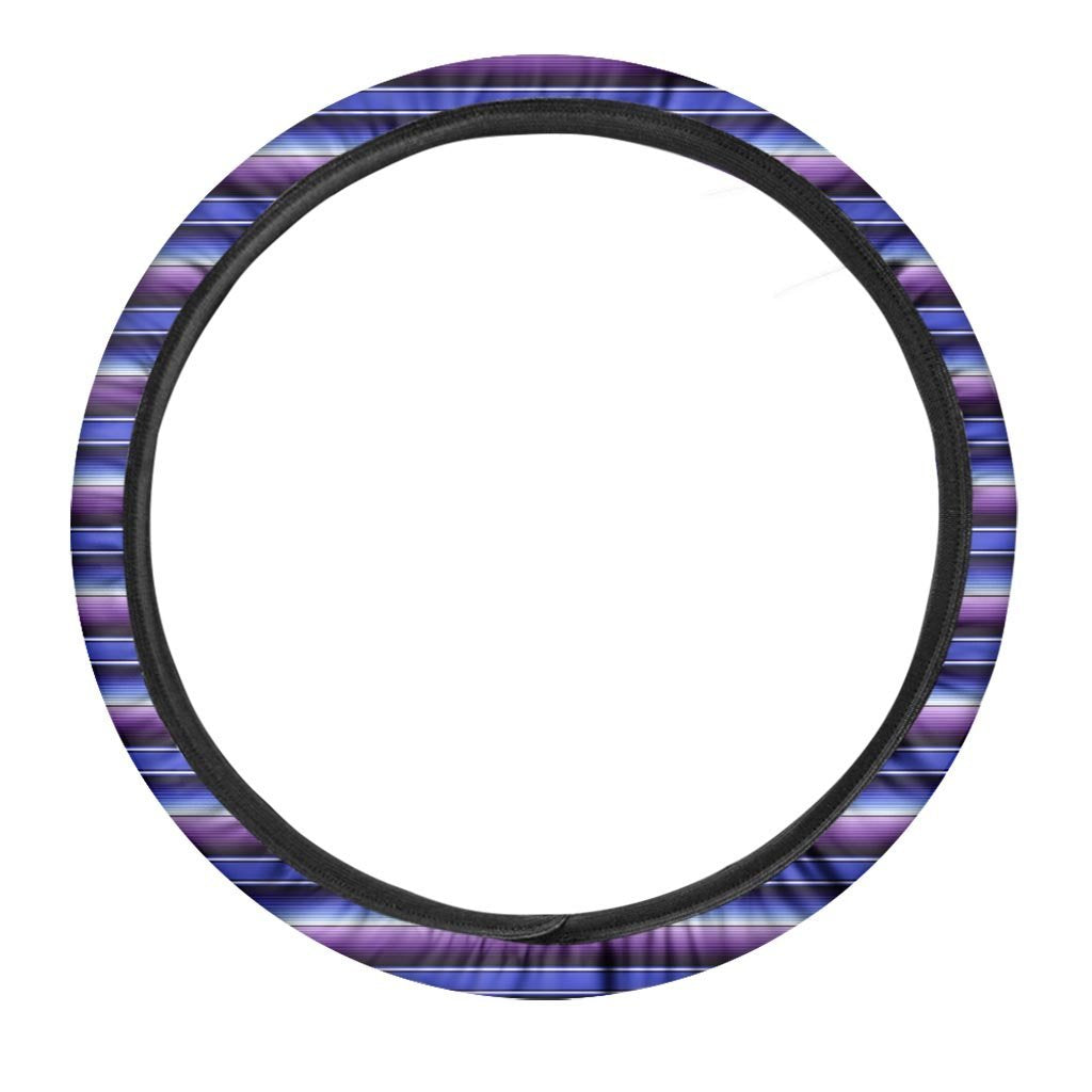 Blue And Purple Mexican Baja Steering Wheel Cover-grizzshop