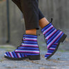 Blue And Purple Mexican Baja Women's Boots-grizzshop