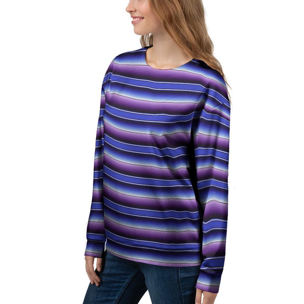 Blue And Purple Mexican Baja Women's Sweatshirt-grizzshop