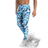 Blue Arctic Animals Print Pattern Men's Leggings-grizzshop