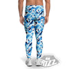 Blue Arctic Animals Print Pattern Men's Leggings-grizzshop