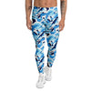 Blue Arctic Animals Print Pattern Men's Leggings-grizzshop