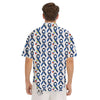 Blue Autism Awarenes Print Pattern Men's Short Sleeve Shirts-grizzshop