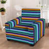 Blue Baja Serape Armchair Cover-grizzshop