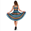 Blue Baja Serape Dress-grizzshop