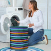 Blue Baja Serape Laundry Basket-grizzshop