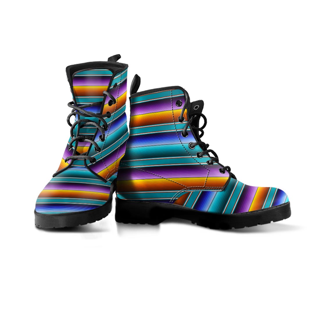 Blue Baja Serape Men's Boots-grizzshop