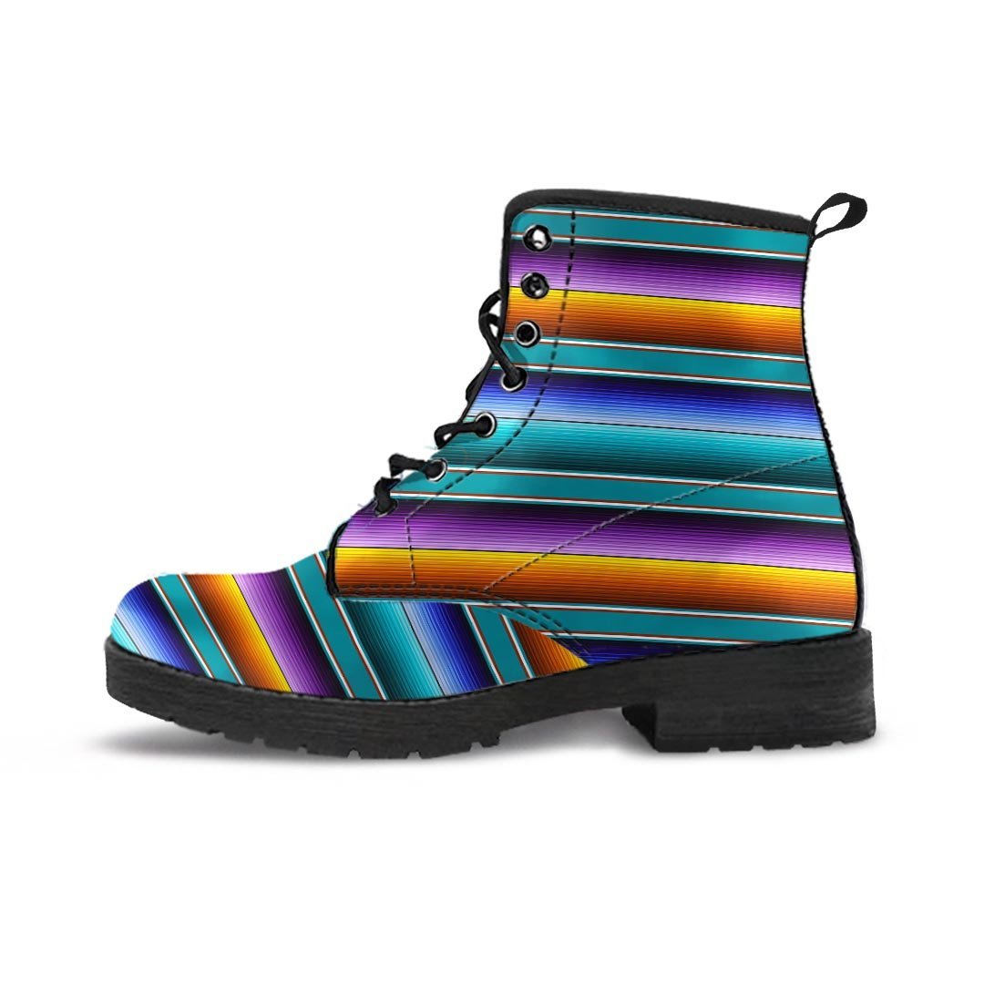 Blue Baja Serape Men's Boots-grizzshop