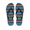 Blue Baja Serape Men's Flip Flops-grizzshop