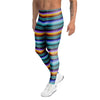 Blue Baja Serape Men's Leggings-grizzshop