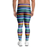 Blue Baja Serape Men's Leggings-grizzshop