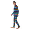 Blue Baja Serape Men's Pajamas-grizzshop