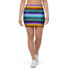 Blue Baja Serape Mini Skirt-grizzshop