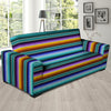 Blue Baja Serape Sofa Cover-grizzshop