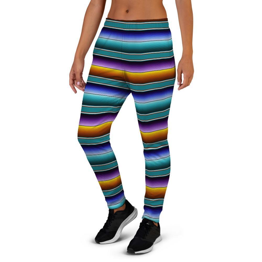 Blue Baja Serape Women's Joggers-grizzshop