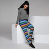 Blue Baja Serape Women's Joggers-grizzshop