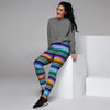 Blue Baja Serape Women's Joggers-grizzshop