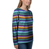 Blue Baja Serape Women's Sweatshirt-grizzshop