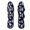 Blue Banana Retro Print Pattern Muay Thai Shin Guards-grizzshop