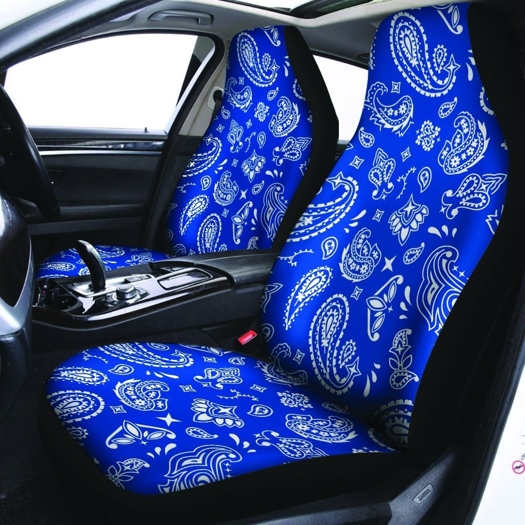 Blue Bandana Car Seat Covers-grizzshop