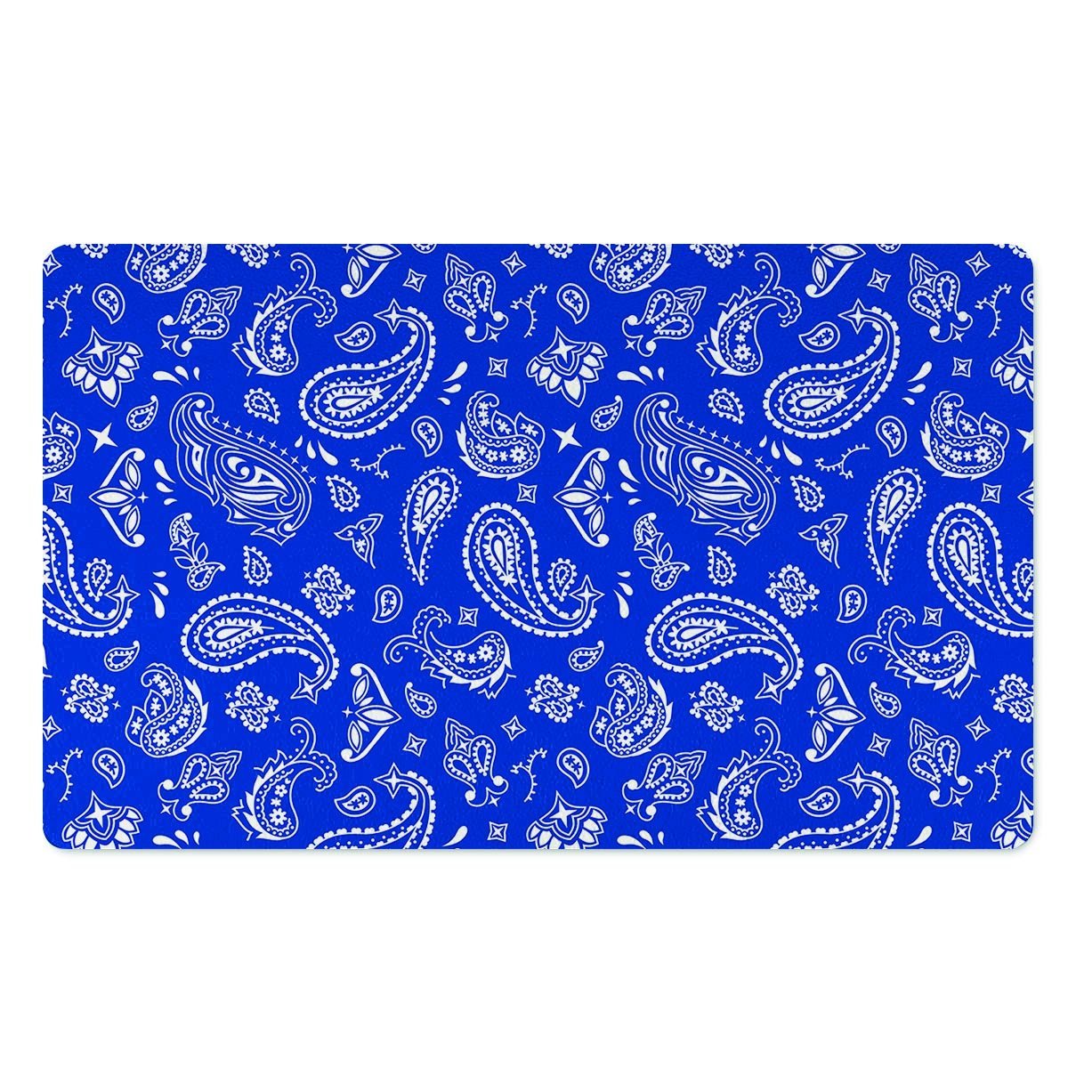 Blue Bandana Door Mat-grizzshop