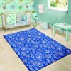 Blue Bandana Floor Mat-grizzshop