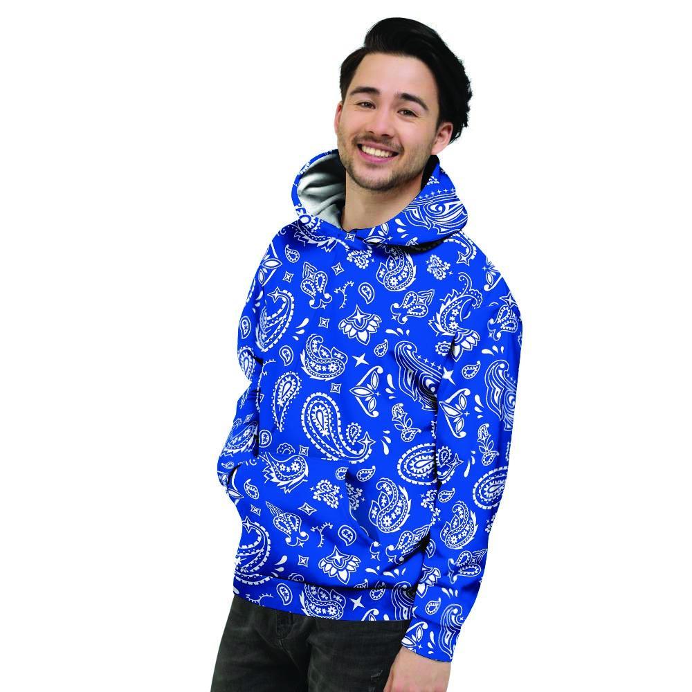 Blue Bandana Men's Hoodie-grizzshop