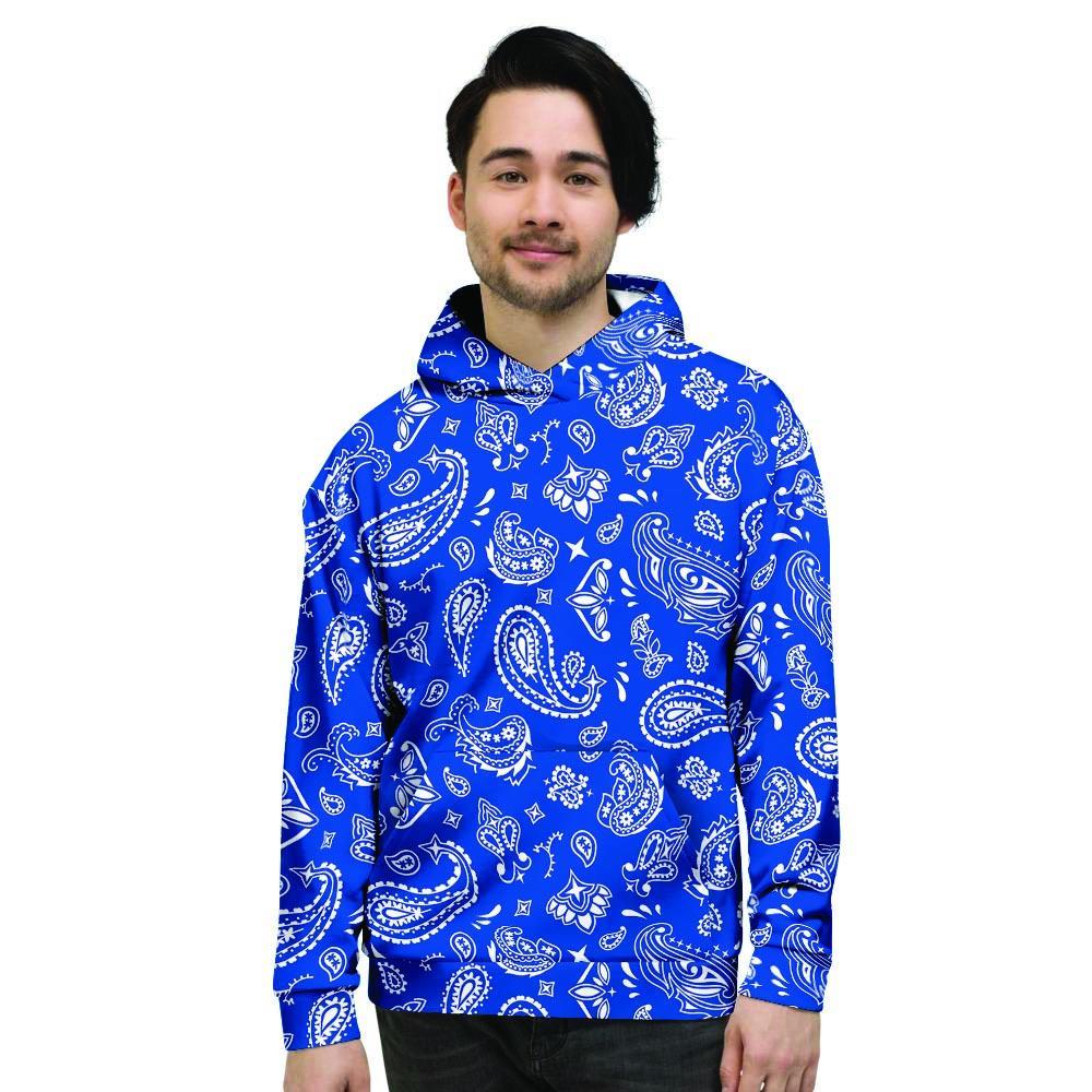 Blue Bandana Men's Hoodie-grizzshop