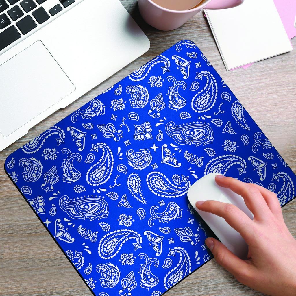 Blue Bandana Mouse Pad-grizzshop