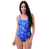 Blue Bandana One Piece Swimsuite-grizzshop