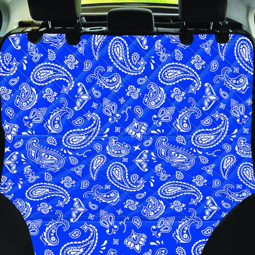 Blue Bandana Pet Car Seat Cover-grizzshop