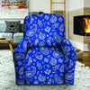 Blue Bandana Recliner Cover-grizzshop