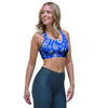 Blue Bandana Sports Bra-grizzshop