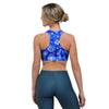 Blue Bandana Sports Bra-grizzshop