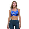 Blue Bandana Sports Bra-grizzshop