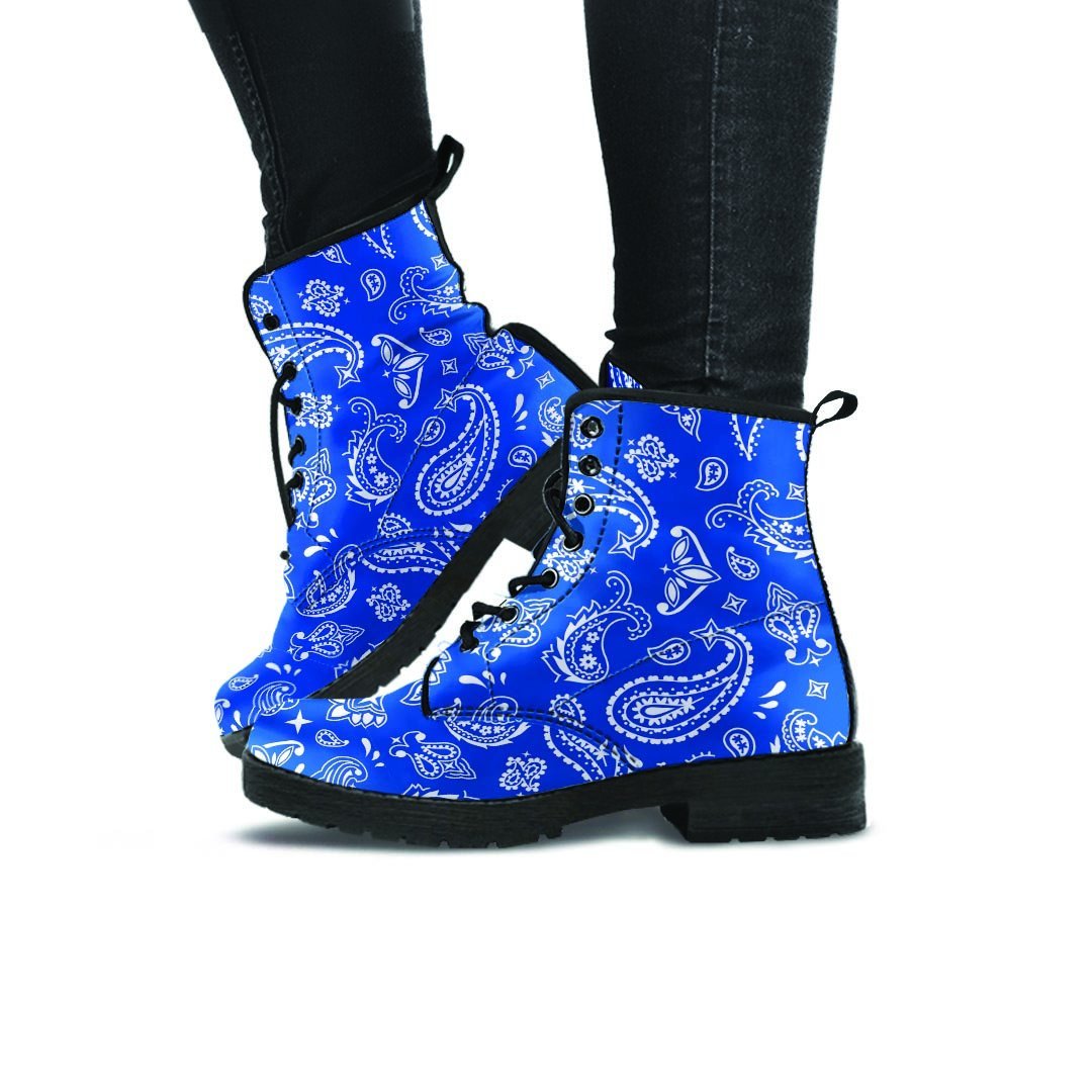 Blue Bandana Women's Boots-grizzshop