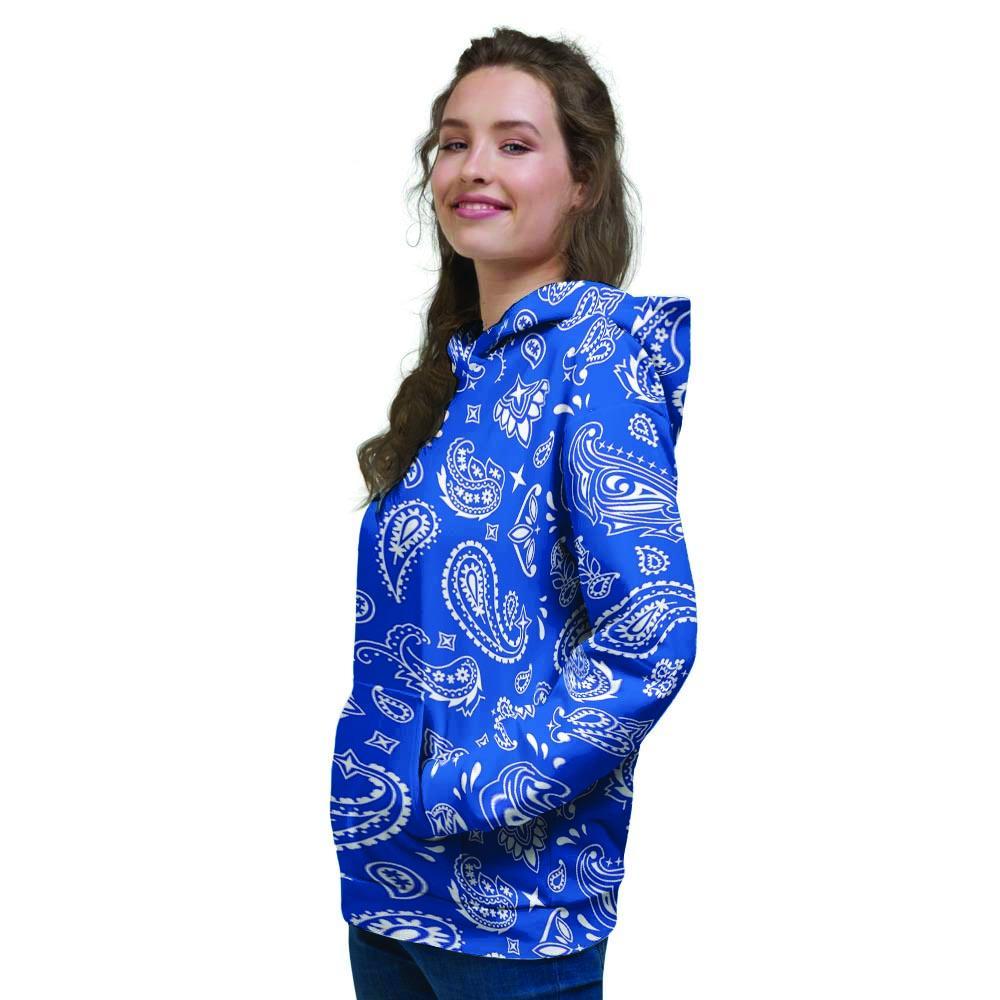 Blue Bandana Women's Hoodie-grizzshop