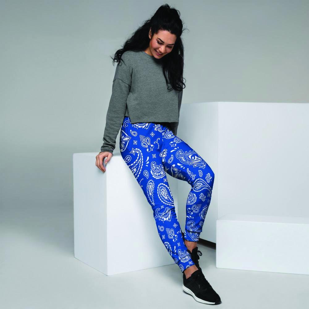 Blue Bandana Women's Joggers-grizzshop